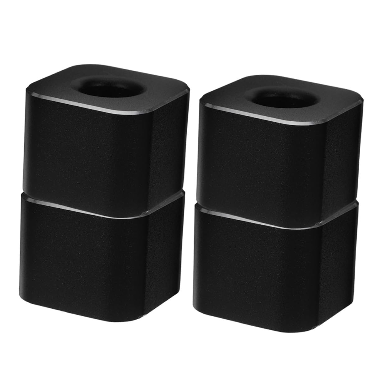4pezzi Portapenne in Metallo Singolo Mini Organizer da Scrivania Base Quadrata Espositore Portapenne per Studenti e Ufficio Facile da Pulire e Organizzare