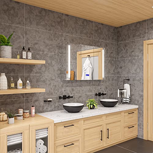 Espejo cosmético cuadrado con luz LED 8" ALFI brand miniatura 3