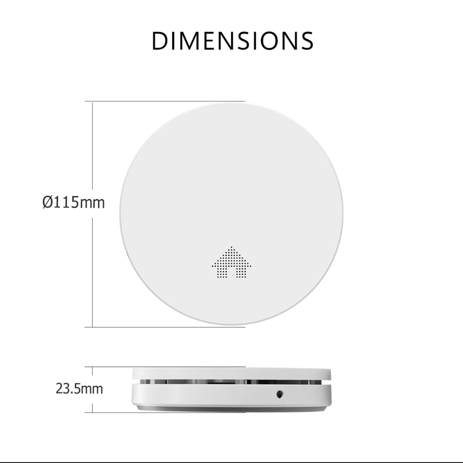 ELRO FS4610 | Détecteur de fumée 3 pièces | Le Détecteur de Fumée Le Plus Fin du Monde | Batterie 10 Ans | Conforme à la Norme Européenne EN14604 | Blanc | 3 Pièces