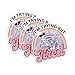 Set 3Pcs I'm Trying But I'm Very Tired Sticker Funny Rainbow Mental Health Humor Bookish Hard Hat Waterproof 3 Inches Die-Cut Vinyl for Water Bottle Laptop Phone for Friend Coworker Dad Mom