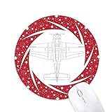 Flugobjekt Ausrüstung Rad Maus Pad Runde Red Rubber