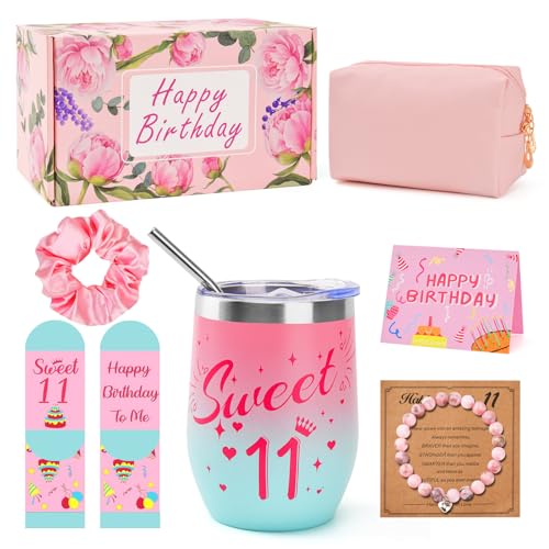 Cadeaux de 11e anniversaire pour filles, cadeaux uniques pour filles de 11 ans, joli cadeau d'anniversaire pour adolescente, cadeau pour petite sœur, fille, nièce, petite-fille