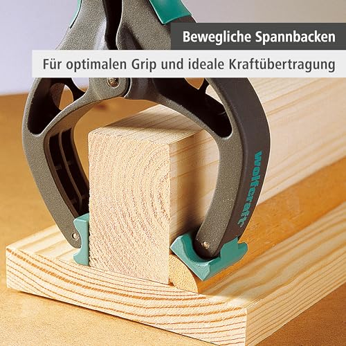 Klemmzwinge Wolfcraft FZ 40 Federzwingen Set 8tlg.