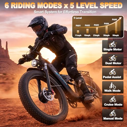 8000W Peak 52V Dual Motor Ebike