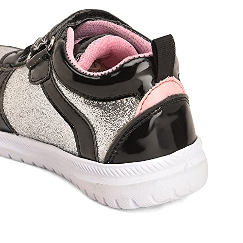 Image of Toothless Kids Girls Black Sports Shoes - 12 UK (TLPGSP2991)