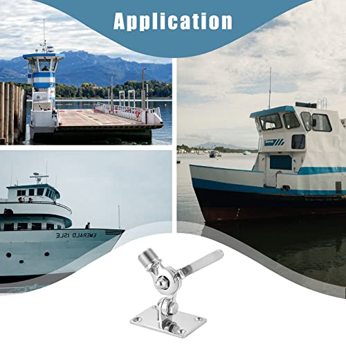Support d'antenne VHF marine抗振 bases réglables bateau inox 316 - 7