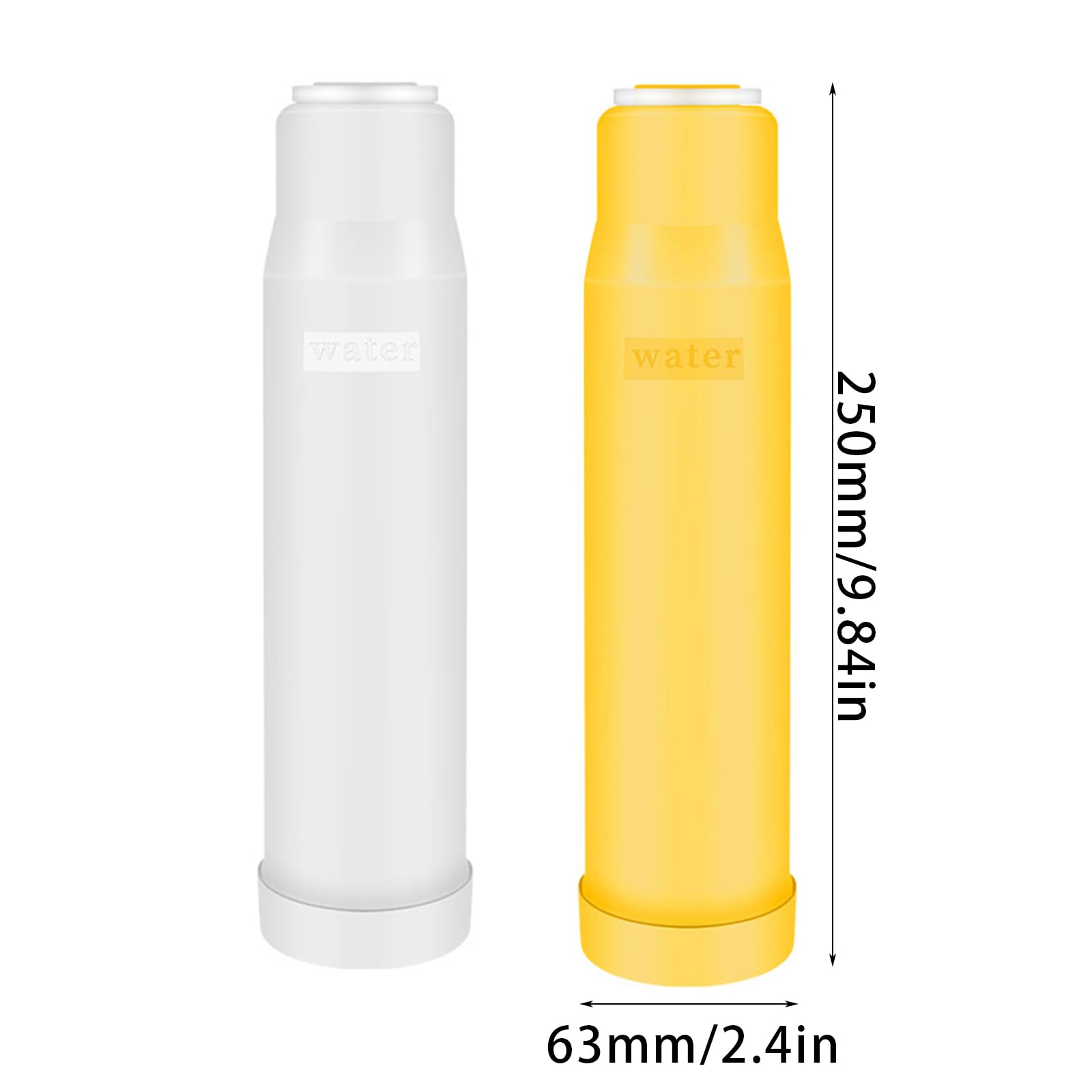 Lot de 4 filtres à eau lavables, purificateur d'eau, accessoires de purification domestique, purificateur de charbon