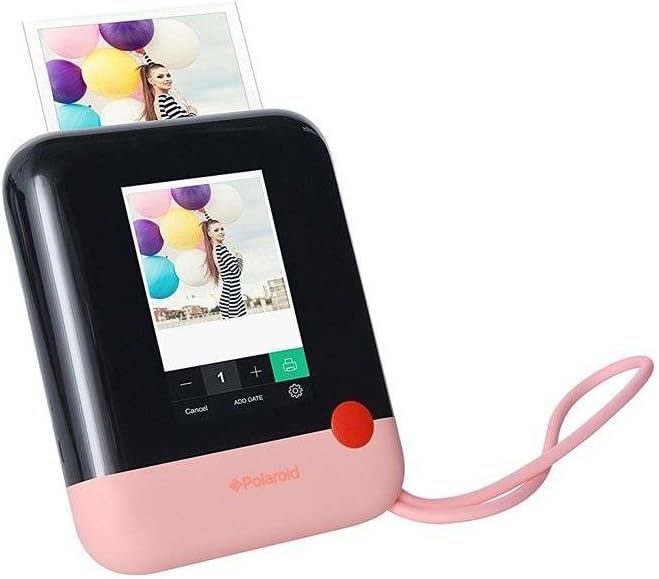 Polaroid Pop Wireless Portable Instant 3x4 Photo Printer & Digital 20MP Camera with Touchscreen Display (Pink) Built-in Wi-Fi, 1080p HD Video