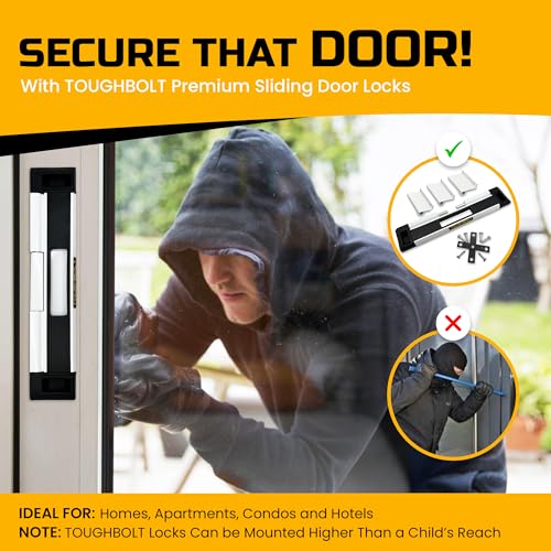 Toughbolt 3HB001 Double Deadbolt Sliding Patio Door, Child Safety, Home Security Lock. 2023/24 Model thumb #2