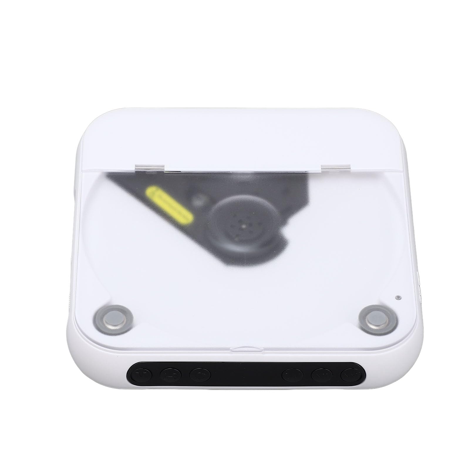 Generic Lettore CD Portatile Bluetooth Lettore Musicale Ricaricabile per Viaggi in Auto, CD Compatto con Auricolare, ABS Bianco