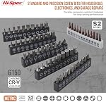 Hi-Spec Socket and Screwdriver Bit Set for Home Garage Repair Tasks | 79 pc included, wide fastening coverage, organized bit access, extension reach, precision task support, bench or portable use