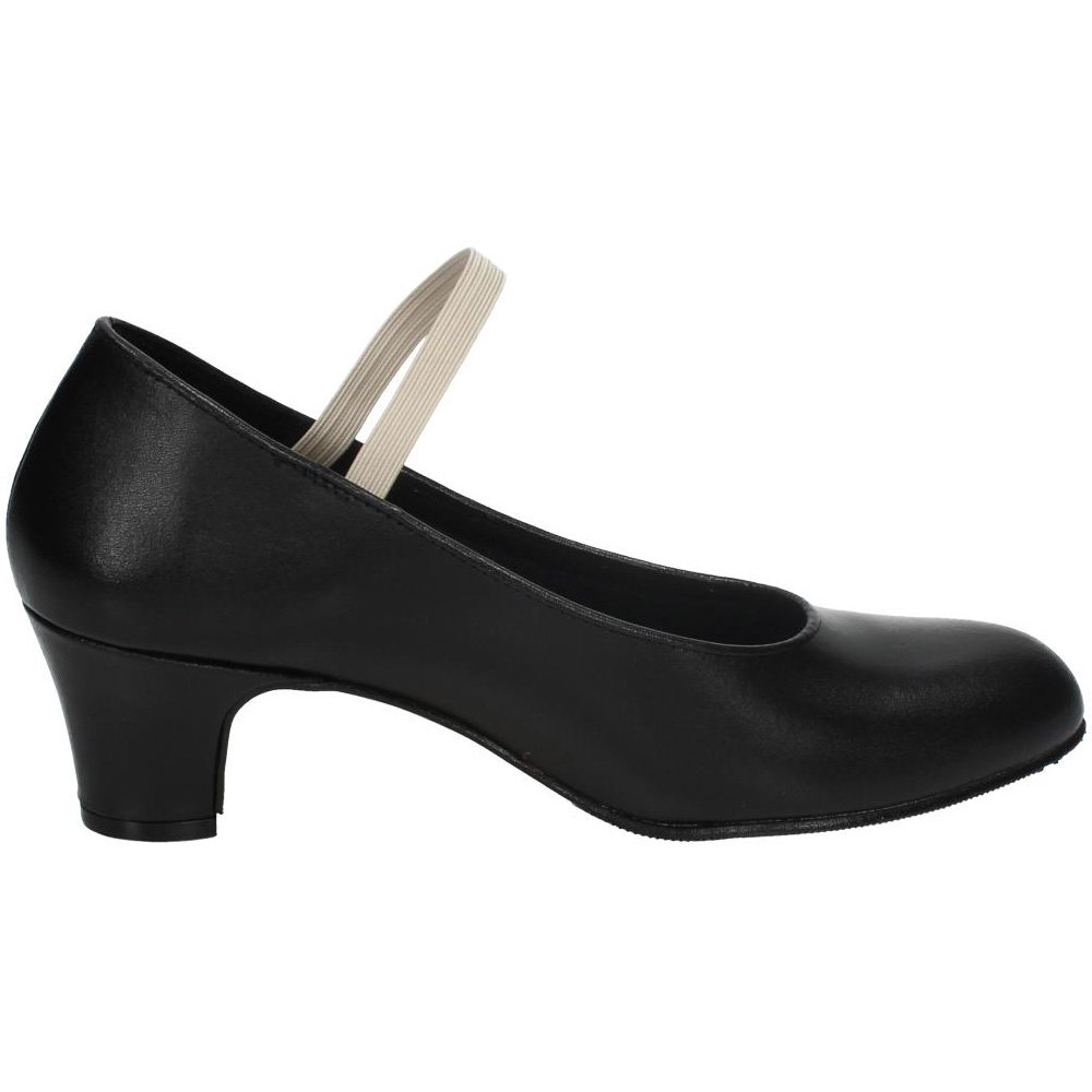 MADE IN SPAIN 16 Zapato Flamenco Piel NIÑA Zapatos TACÓN Negro