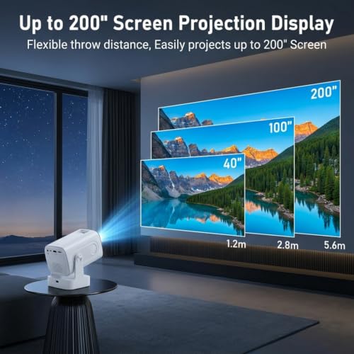 Image of TECHNOVIEW Native 1080p, Auto Focus, Auto Keystone, Smart Projector with 4K Support, WiFi 6 and Bluetooth, Inbuilt 5W Speaker, Android OS, OTT Apps Support