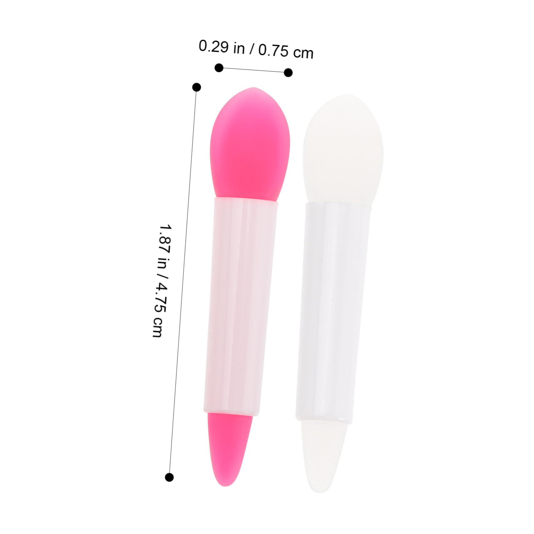 Housoutil 80stücke Teiliges Silikon Lippenpinsel Und Augencreme Applikatoren Wiederverwendbare Make-up Werkzeuge Für Lippenstift Und Lidschatten Für Kosmetik Und Gesichtsbehandlungen