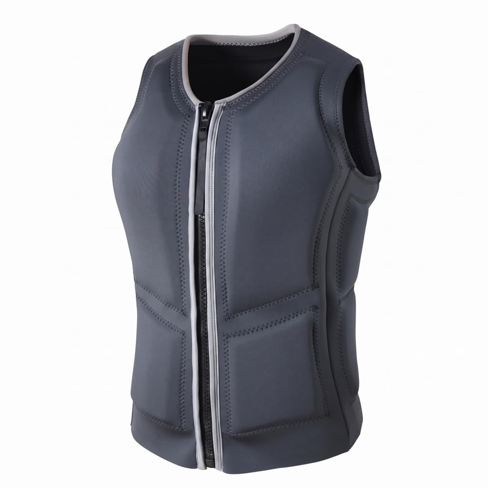Gilet de Sauvetage Wakeboard Adulte, Gilet de Sauvetage à Fermeture éclair, XL