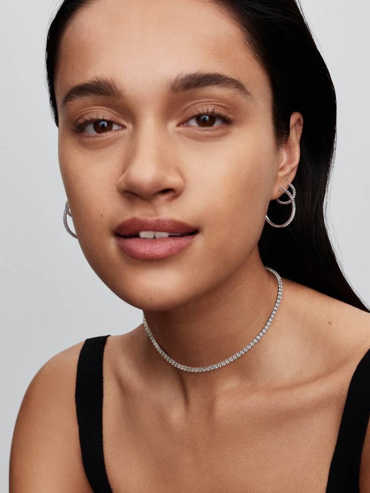 Pandora Timeless Funkelnde Mini-Creolen aus Sterling Silber mit Zirkonia, 294649C01