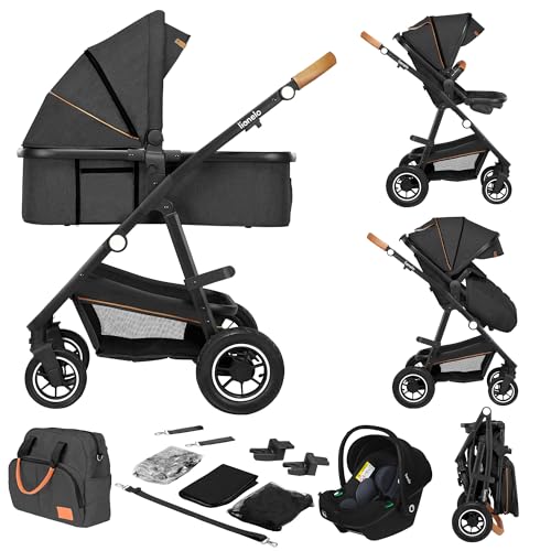 LIONELO Amber Kinderwagen 3 in 1 Kombikinderwagen