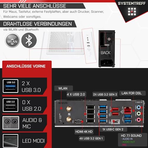SYSTEMTREFF High-End Gaming PC AMD Ryzen 9 7950X 16x5.7GHz | Nvidia RTX 5090 32GB GDDR7 mit DLSS 4 | 1TB M.2 NVMe | 32GB DDR5 RAM | Windows 11 | Desktop Computer Rechner für Gamer, Zocker & Streamer – Bild 5