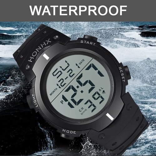 SHUNYABEI Referee Multifunctional Waterproof Chronograph Watch Stopwatch Wristband, Watch for Men, Women, Students for Running Outdoor Swimming, Alarm Clock/Timer LED Backlight - Image 5