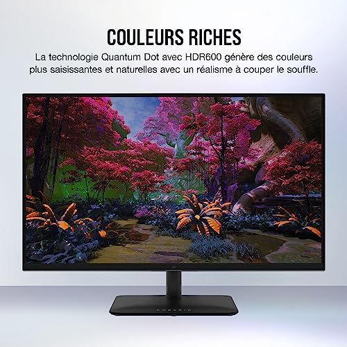 Corsair XENEON 32UHD144 A Moniteur de Jeu 4K de 32 Pouces 144Hz IPS 1ms 3840 x 2160 FreeSync Premium HDR600 DisplayPort HDMI Hub USB C - vue 8