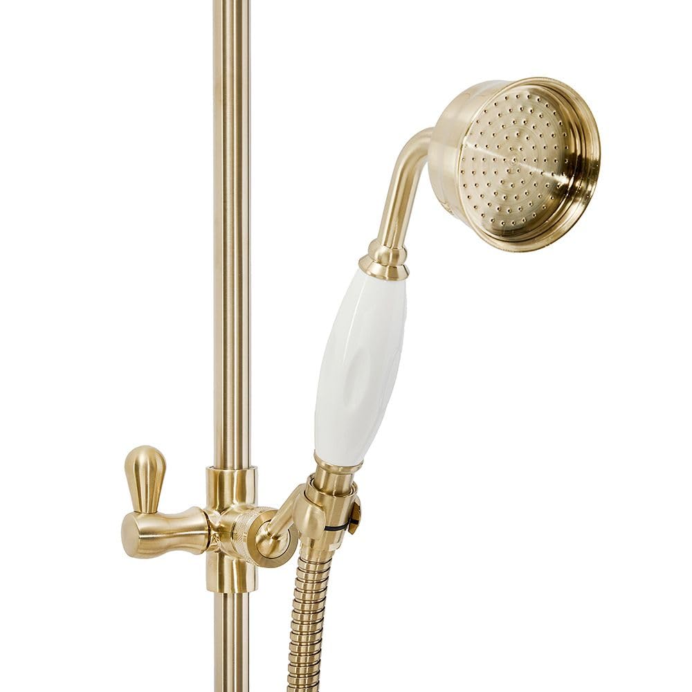 Milano Brushed Brass Elizabeth Telephone Style Hand Shower Handset