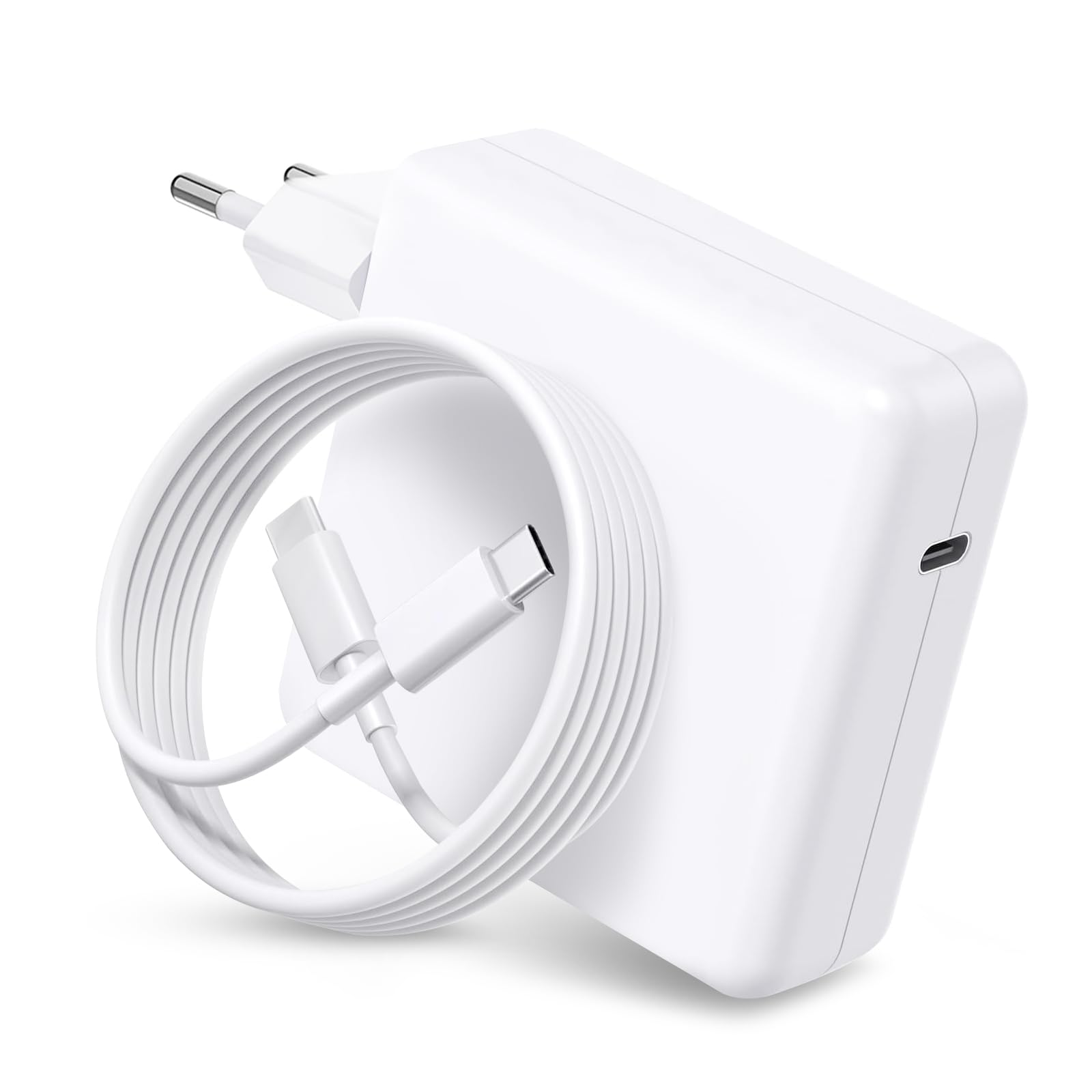 YBXYJQT USB-C Fast Charger 100W Compatible with MacBook Air Pro M1 M2 M3 M4, 13/14/15/16 Inch, 14/16 Inch Pro Max, Type-C Laptop Travel Adapter with 6ft Cable