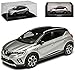 Renautl Captur II Silber mit Dach in Schwarz 2. Generation Ab 2020 1/43 Norev Modell Auto mit individiuellem Wunschkennzeichen