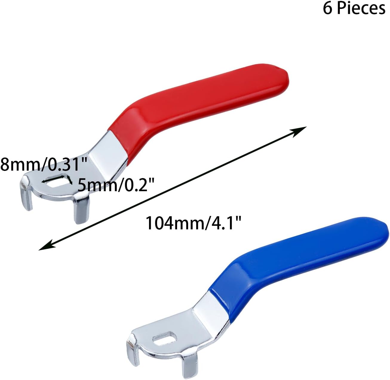 6 Pack Lever Handle for Ball Valve, Valve Handle image 2