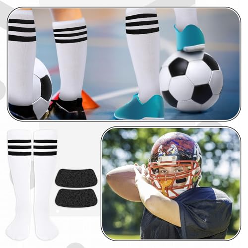 Image of Panitay 2 /12 /16 /24 Pairs Softball Soccer Socks Glitter Eye Black Stickers Team Spirit Accessories for Youth Women Sport Wear