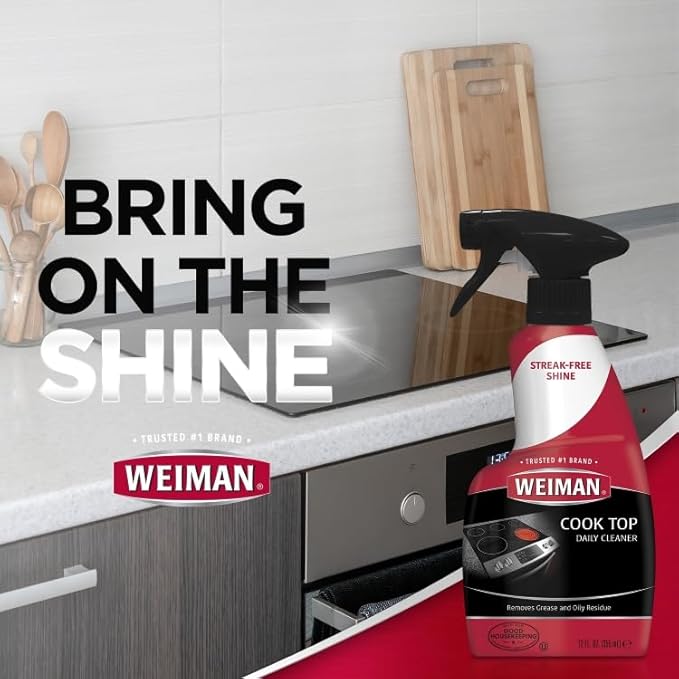 Limpiador para Cocina Weiman Glass Cooktop Cleaner 12 oz miniatura 3