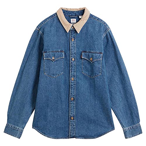Levi's Herren Relaxed Fit Western Hemd Blue Stonewash (Blau) M