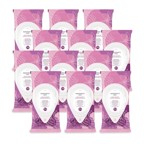 Image of Summer's Eve Feminine Wipes, Island Splash, Vaginal Wipes, Feminine Care to Help Remove Vaginal Odor, Gynecologist Tested, 32 Wipes, Pack of 12