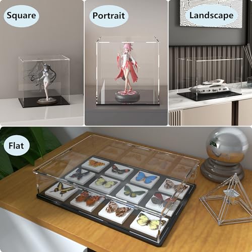 Image of Acrylic Display Case with Ball Stand for Full Size Soccers, Versatile Clear Acrylic Display Box for Sport Souvenirs Showcase