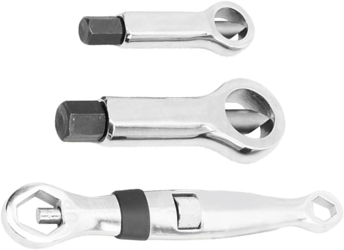 3pcs Heavy Duty Nut Splitter Tool Set for Rusty Nut Removal Multifunctional Bearing Steel Separator for Workshops and Home Use