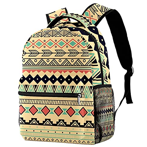 Sac à dos ordinateur portable grande capacité à rayures tropicales pour étudiants et adultes