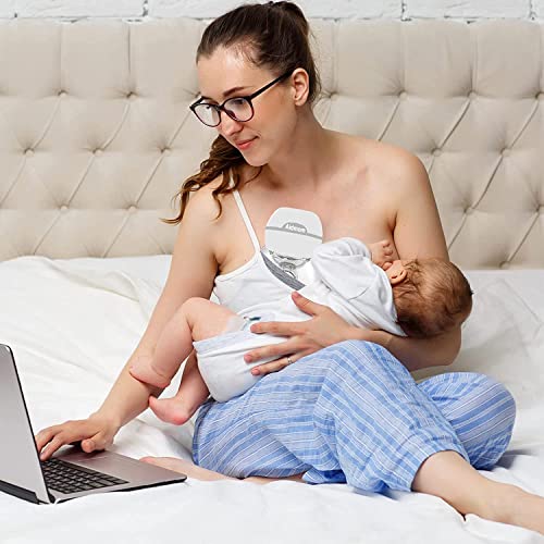 Aidmom Breast Pumps With Touch Screen Plus 3 Modes & 9 Levels, Wearable Breast Pump Portable Hands Free, Wearable Pumps For Breastfeeding Low Noise With Memory Function, 19Mm 21Mm 24Mm 28Mm Flanges #TOP5