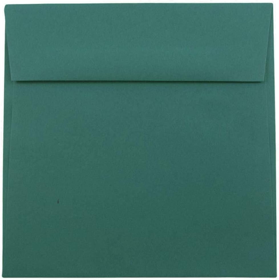 JAM PAPER A9 Premium Invitation Envelopes - 5 3/4 x 8 3/4 - Teal Green - 50/Pack