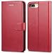 TUCCH iPhone 8 Plus Wallet Case, iPhone 7 Plus Case [Card Slot] Leather Flip Wallet Phone Case for iPhone 8 Plus / 7 Plus (5.5 Inch), Red