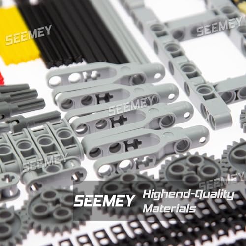 Image of SEEMEY 184PCS Gear and Axle Set Compatible with Lego Technical-Parts