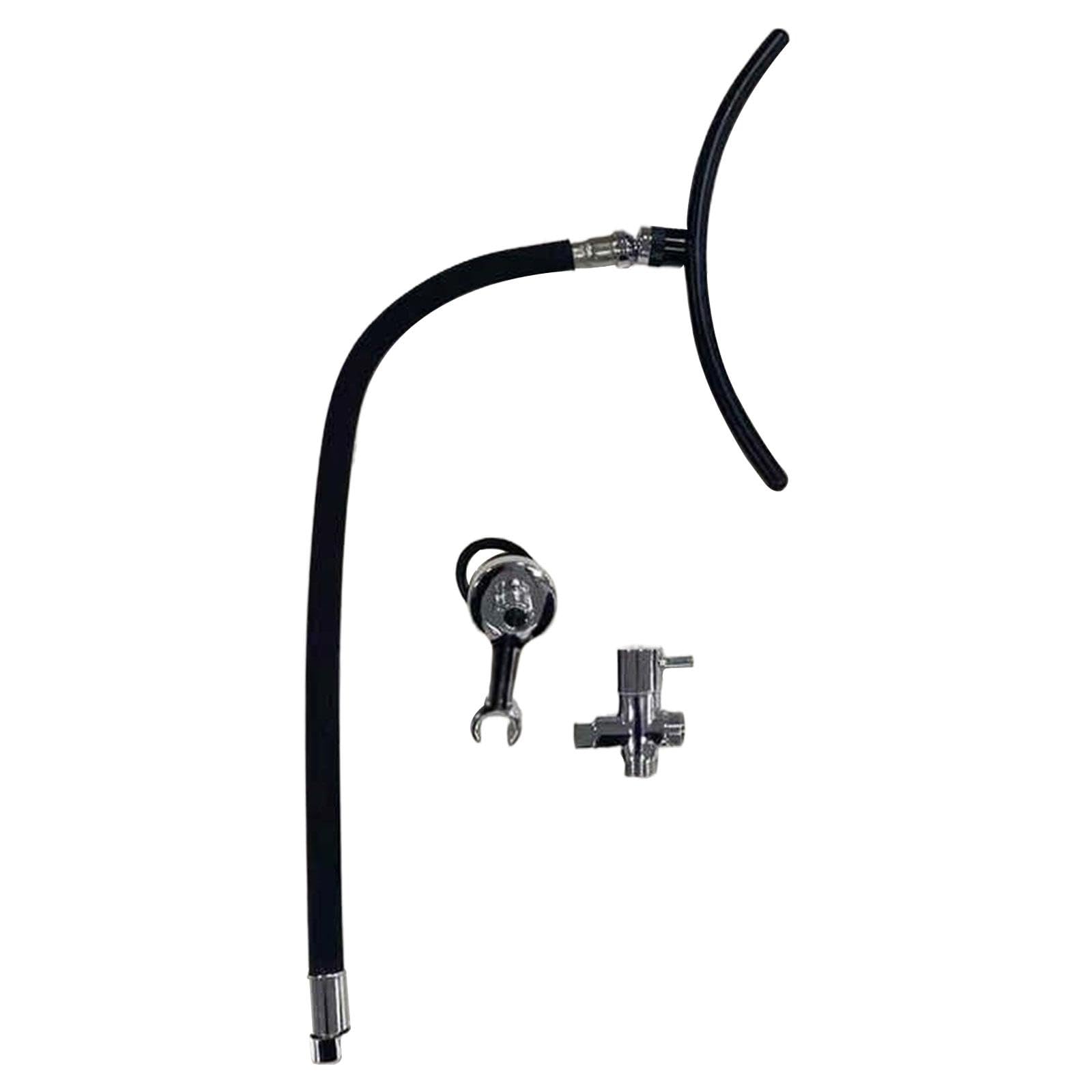 Cabezal de ducha con marco para equipo de spa, cascada, profesional- Marco Ajustable en Acero Inoxidable, con accesorios ajustables para salón de spa, Style a