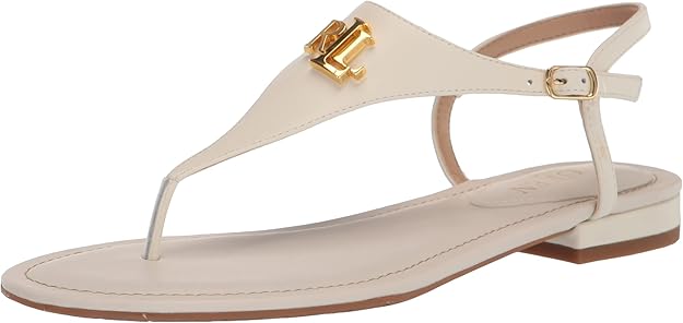 Amazon Com Lauren Ralph Lauren Ellington Flat Sandal Flats