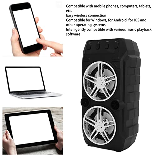 Haut-parleur Bluetooth Portable Pour Camping En Plein Air – Double Caisson De Basses Avec Basses Riches, Volume Fort, Prend En Charge la Clé USB Et la Carte Mémoire, Convient Pour la Maison, les Fêtes – Image 3