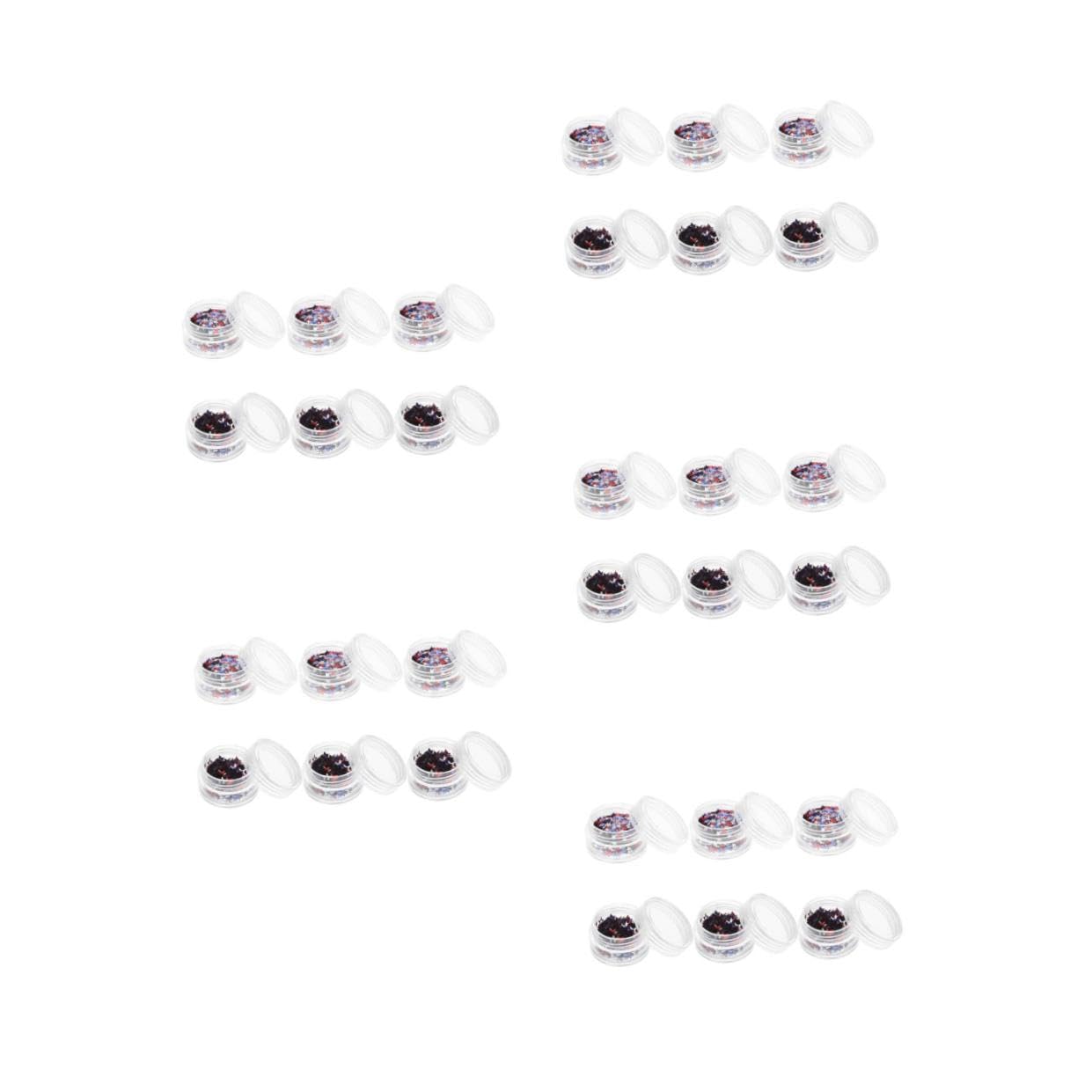 Healvian 5 Set Paillettes Pentagramma Paillettes Per Il Trucco Degli Occhi Accessori Gel Polacco Lucidi Glitter Adesivi Per Unghie Dei Piedi Orgoglio Unghia Neon Plastica 6 Scatole*5