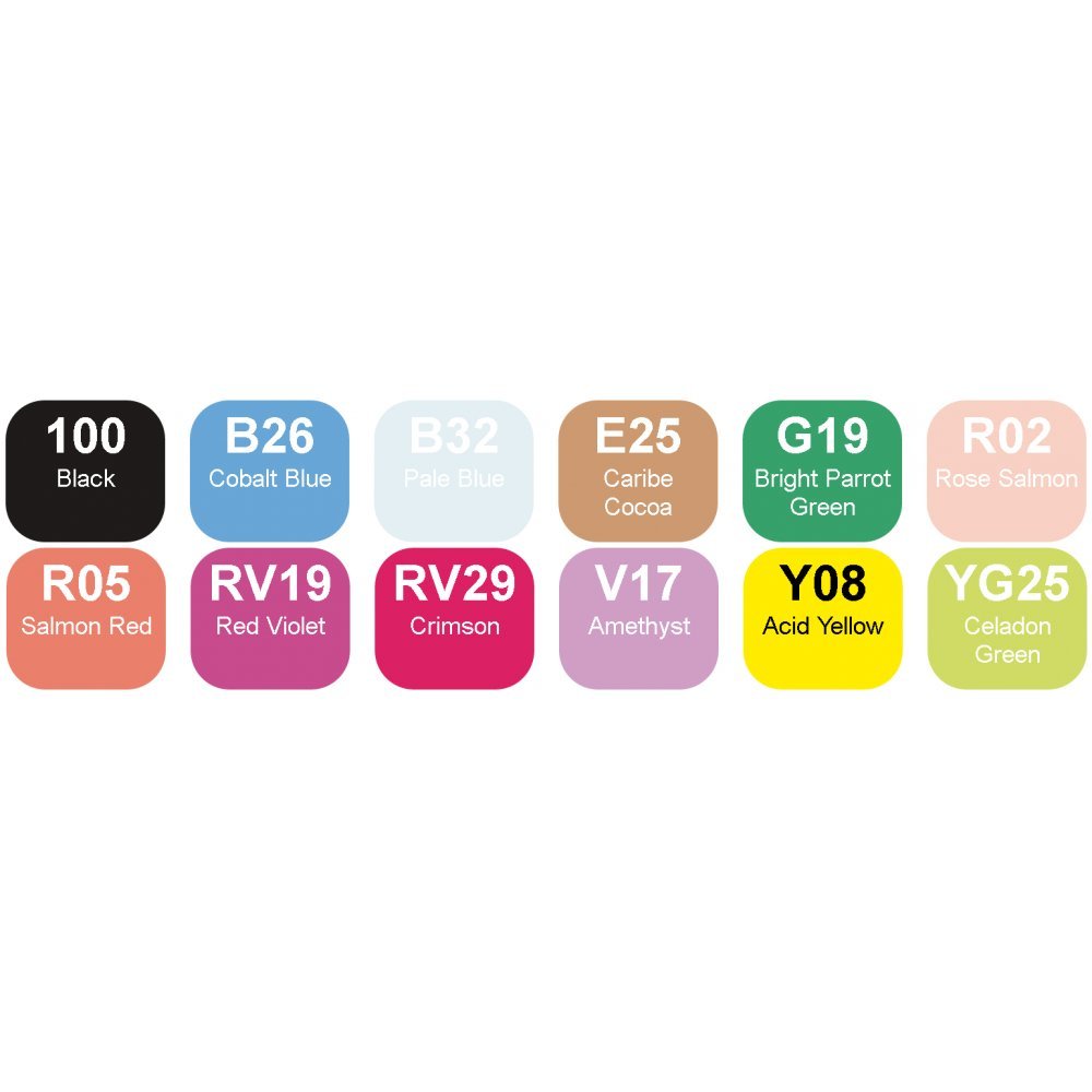Copic Marker Summer Set (Paquete de 12)