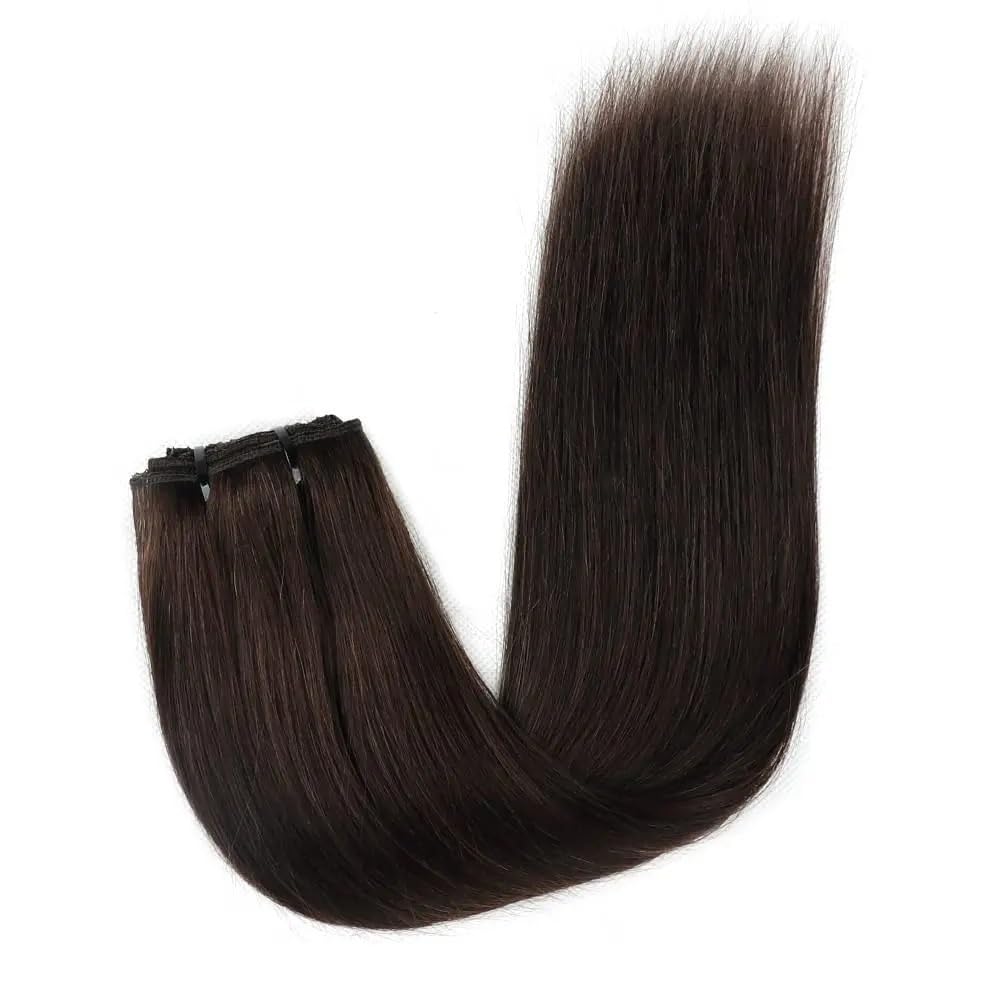 Dopinki z prawdziwych włosów Remy, gładkie, naturalne, grube, 8 sztuk, 120 g, 40-66 cm, naturalne włosy remy, gładkie, naturalne, grube, 8 sztuk