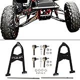 KUAFU A-Arms Adjustable Extended +2 +1 Compatible with 1987-2006 Yamaha Banshee 350 YFZ350 Arms Extensions Suspension Black