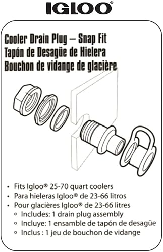 Miniatura 6 de Igloo - Tapón de drenaje de triple presión de repuesto