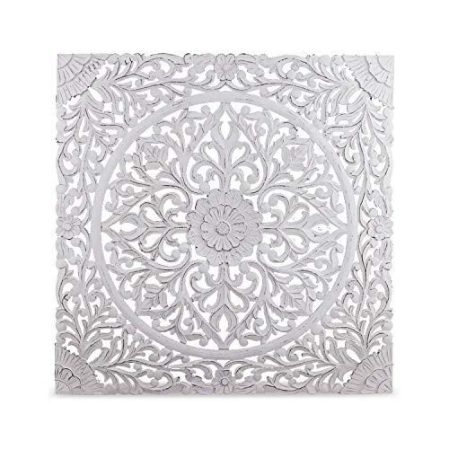 Menzzo Tête de lit Flora 140cm Bois Blanc