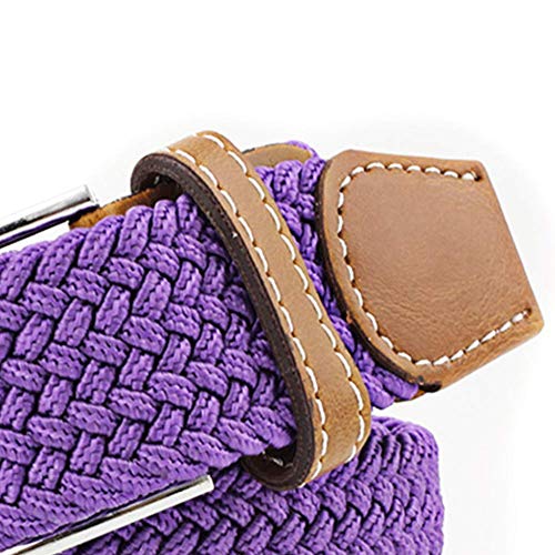 Unisex Elastic Braided Belt Casual Canvas Waistband for Men Women3