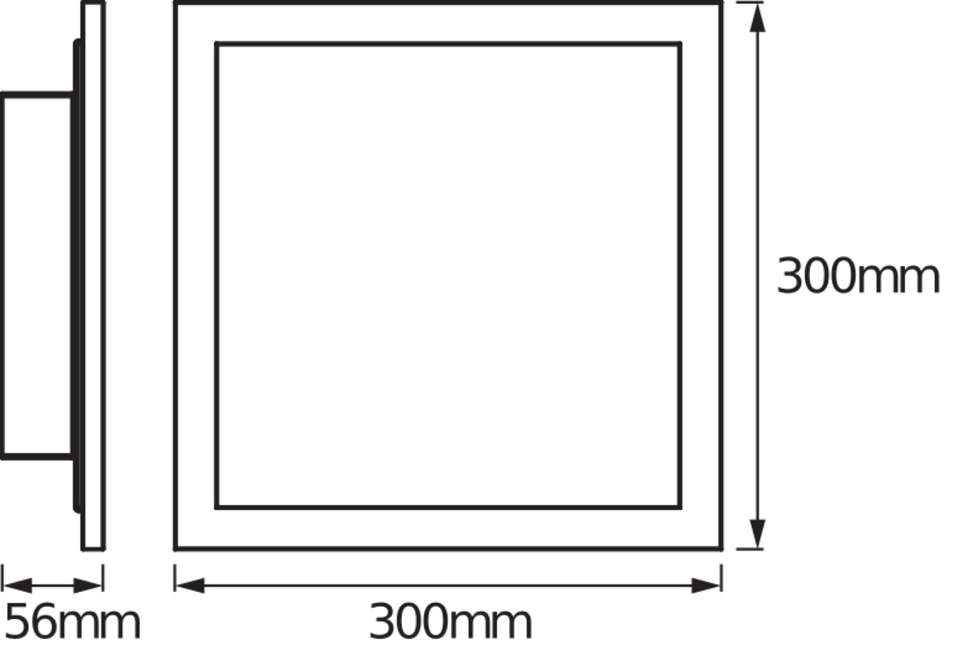 OSRAM SMART+ Matter PLANON PLUS PANEL LED ZMIENNA BIEL, 300x300mm, 20W, 1500lm, 3000-6500K, Matter WLAN | SMART+ MATTER Planon Plus Tunable White, oświetlenie wewnętrzne ścienne, biały, 25000 h, opakowanie 1 szt